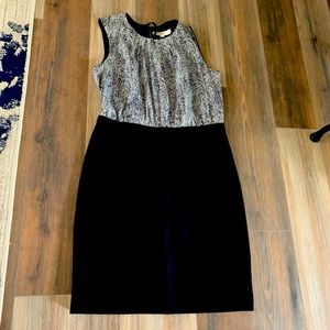 Loft 10 Pencil Skirt Dress Black